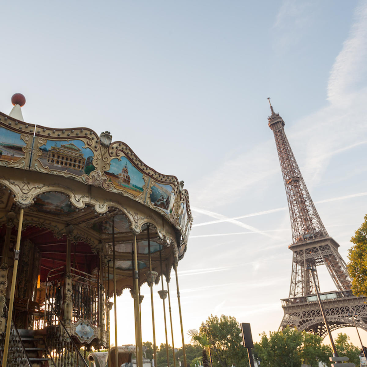 The Eiffel Tower in Paris.