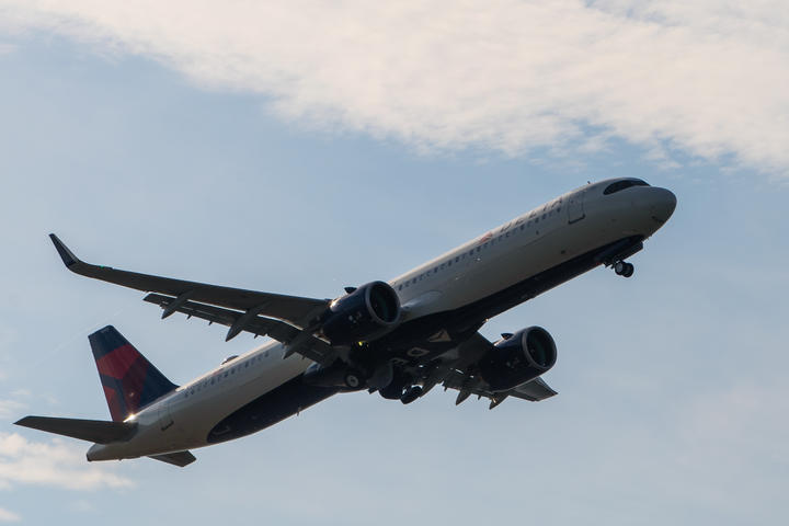Delta A321neo at Boston Logan Airport